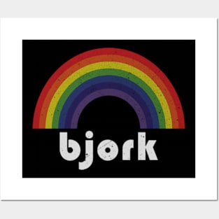 Bjork - Rainbow Vintage Posters and Art